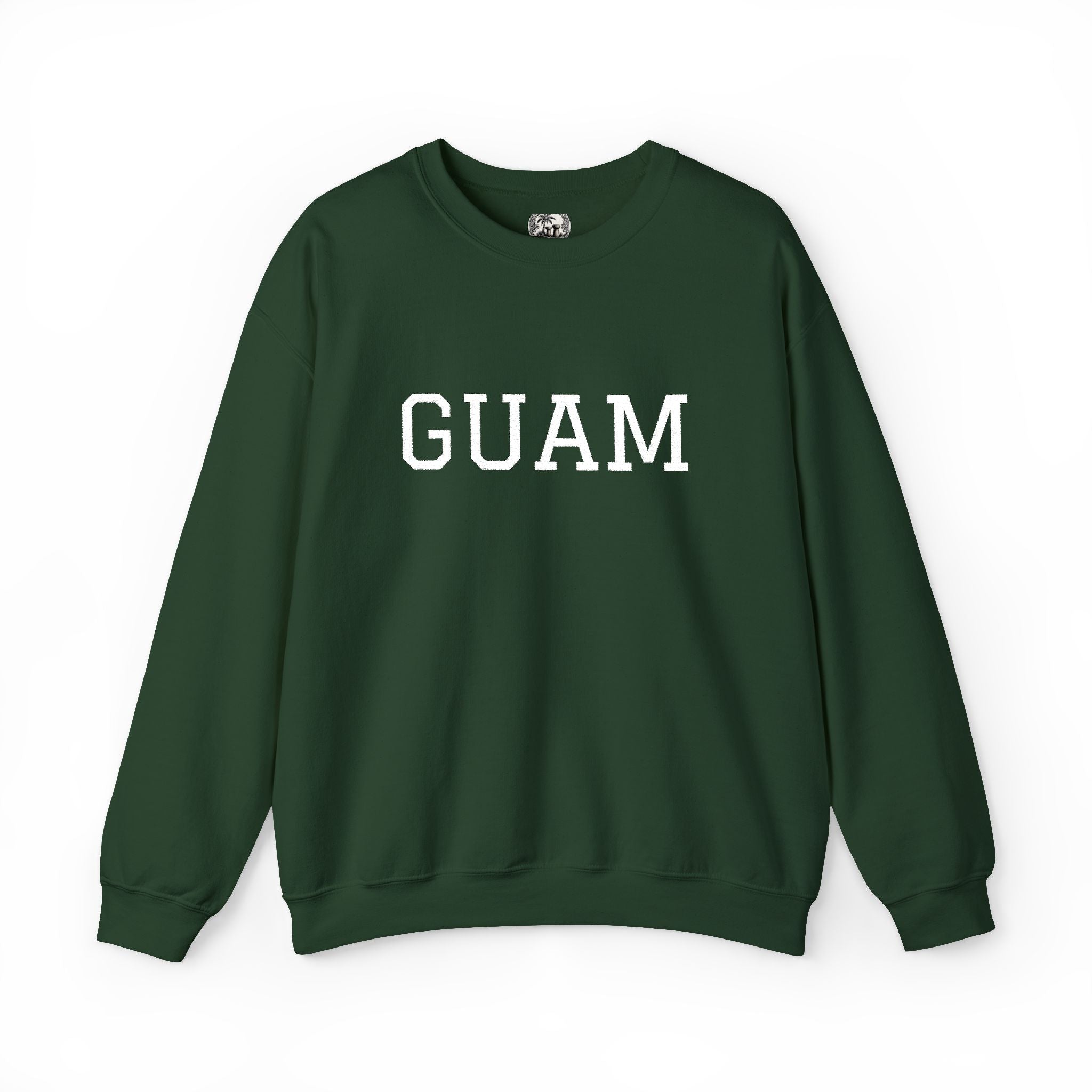 Guam EmbroideredCrewneck Sweatshirt | Personalized Text