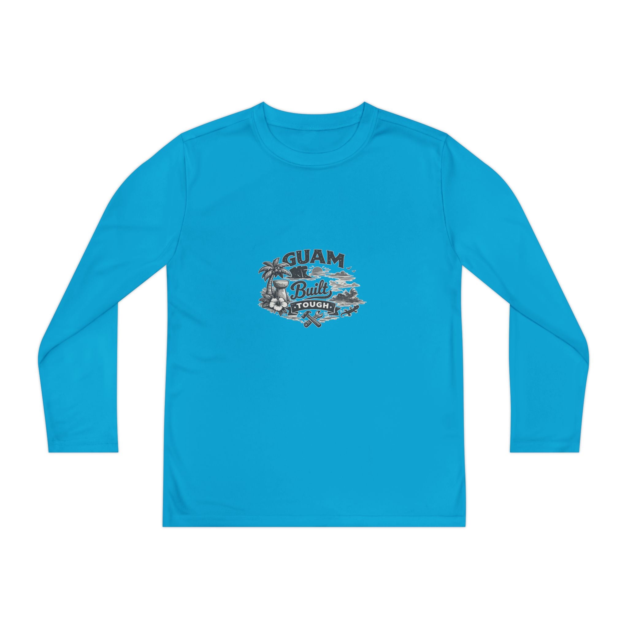 Guam Built Youth Long Sleeve Tee | Island Pride Graphic Shirt