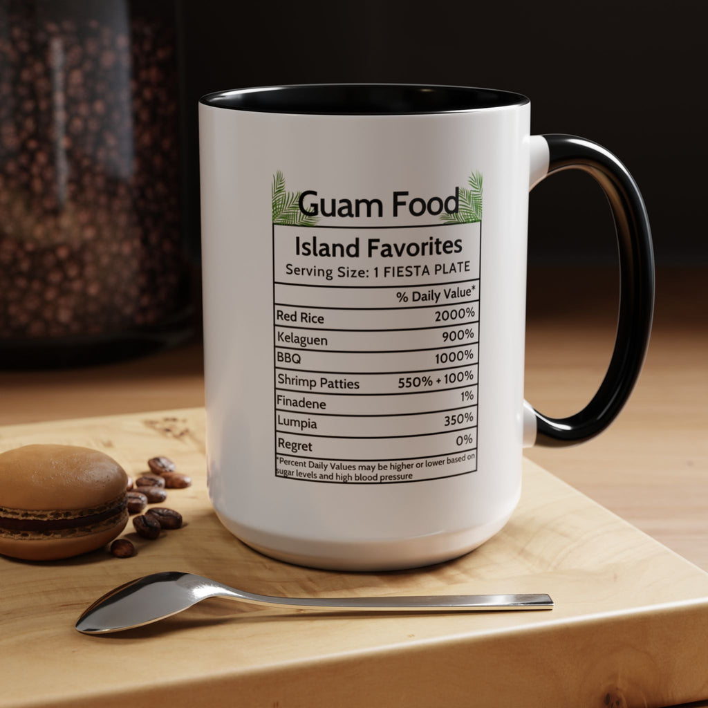 Personalized Name Guam Fiesta Menu Coffee Mug | Island Favorites Accent Mug (11/15oz)