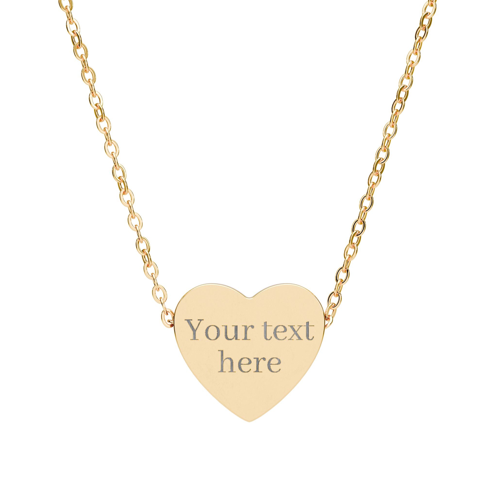 Heart Necklace (Engraving)