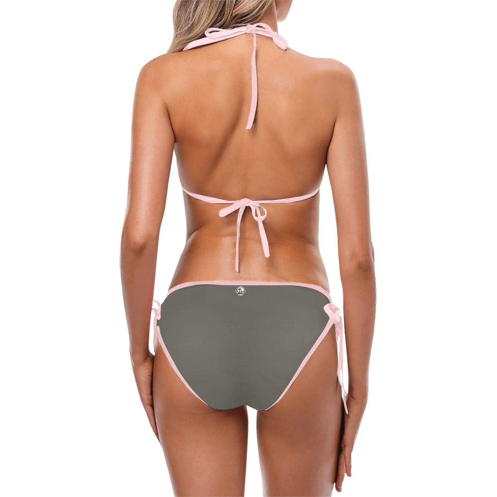 Paradise Bikini Set with Palm&Stone Logo (6 colors | S-5XL)