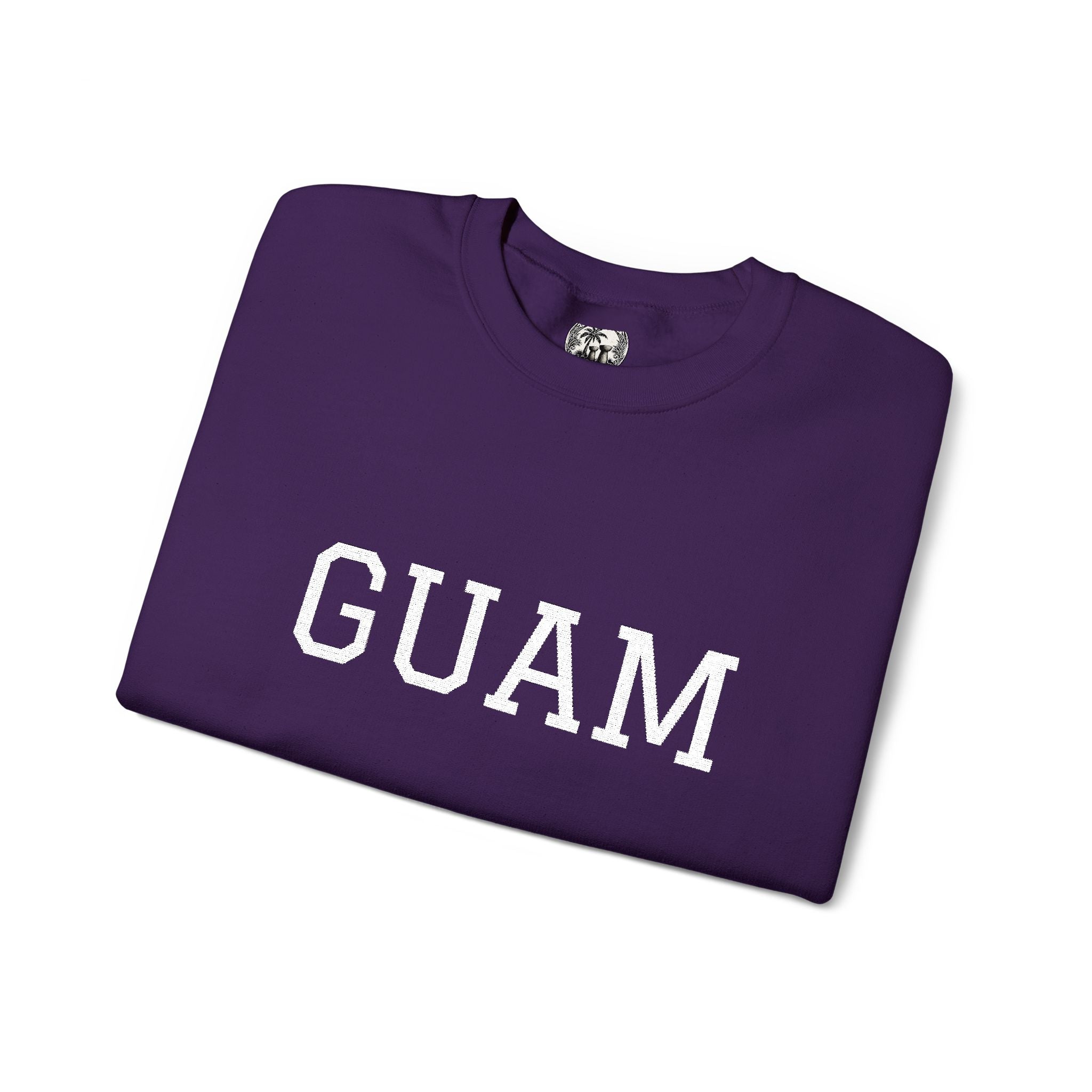 Guam EmbroideredCrewneck Sweatshirt | Personalized Text