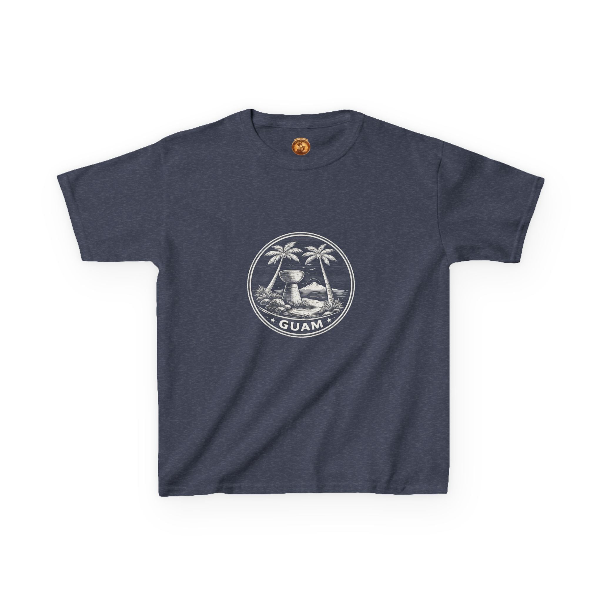 Kids Tee Guam Island Palm Logo