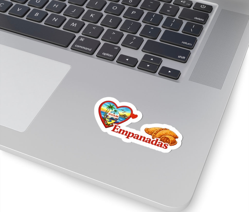 Guam Heart Stickers | Red Rice, Lumpia, Spam, Empanadas, BBQ, Mainland Island Timing Options