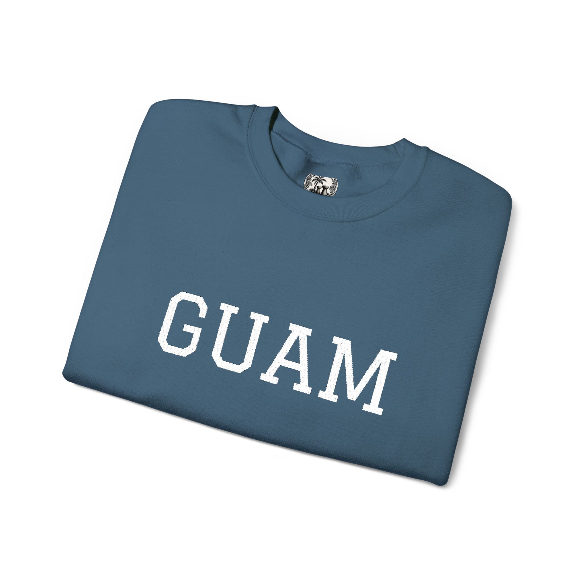 Guam EmbroideredCrewneck Sweatshirt | Personalized Text