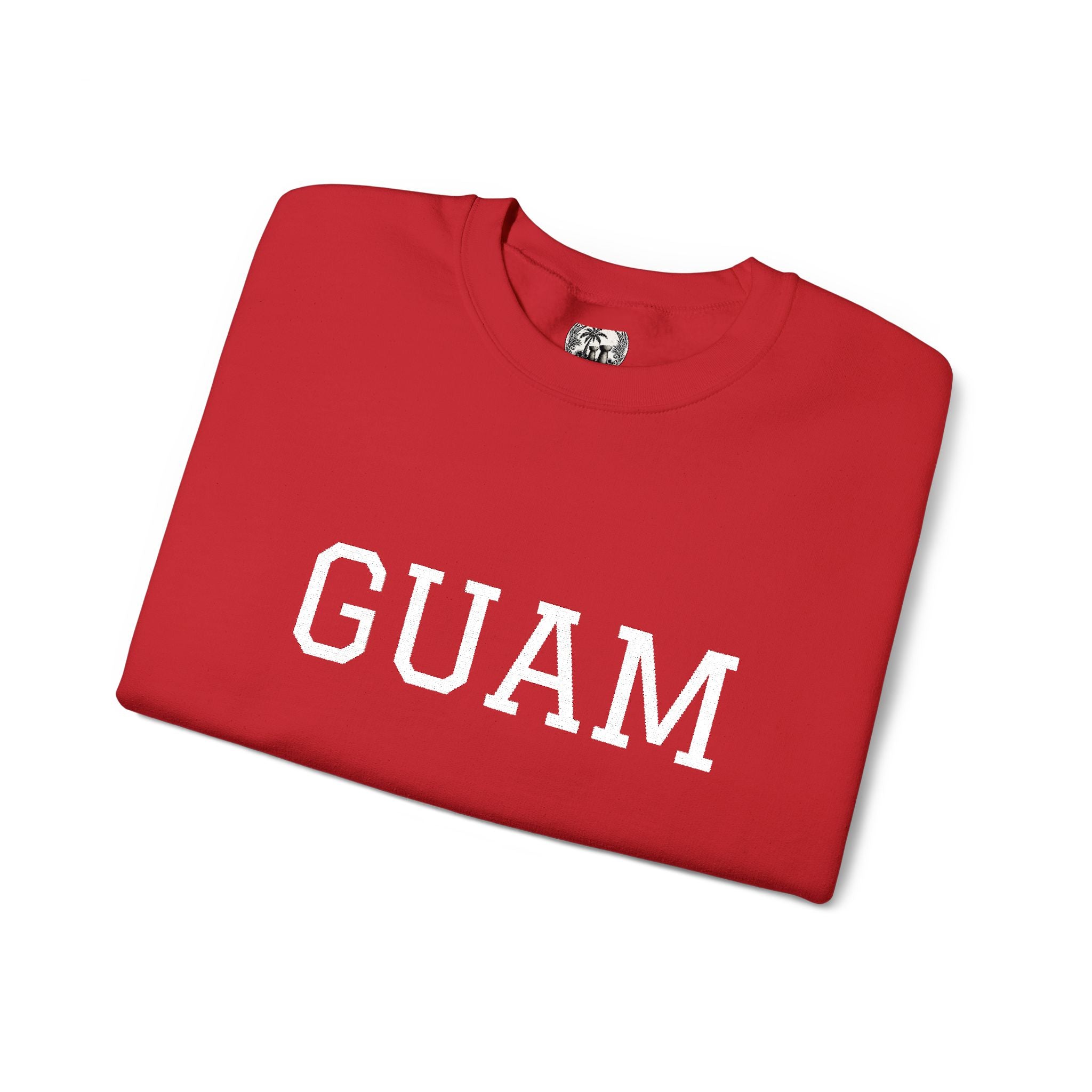 Guam EmbroideredCrewneck Sweatshirt | Personalized Text