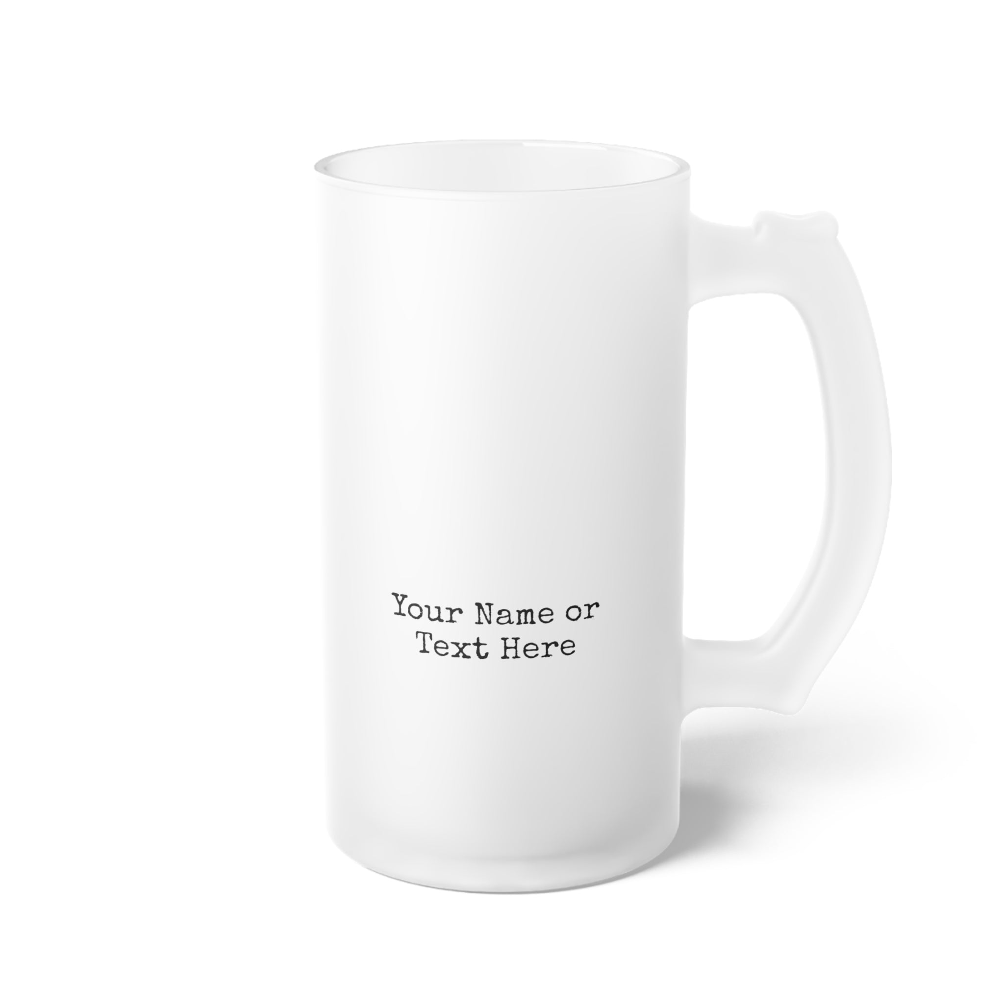 Personalized Frosted Glass Beer Mug