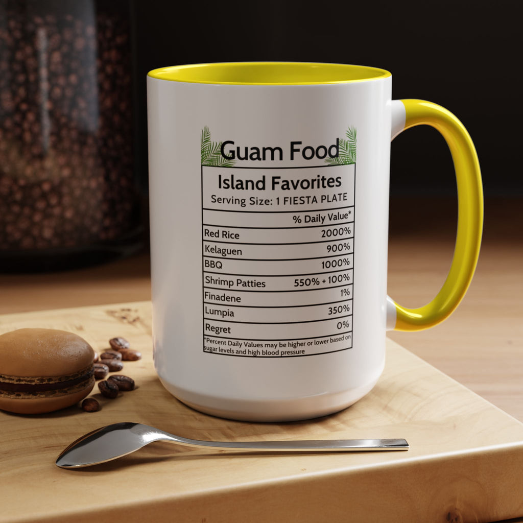 Personalized Name Guam Fiesta Menu Coffee Mug | Island Favorites Accent Mug (11/15oz)