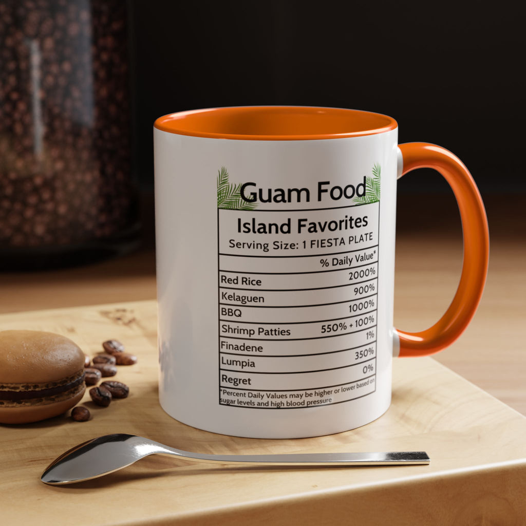 Personalized Name Guam Fiesta Menu Coffee Mug | Island Favorites Accent Mug (11/15oz)