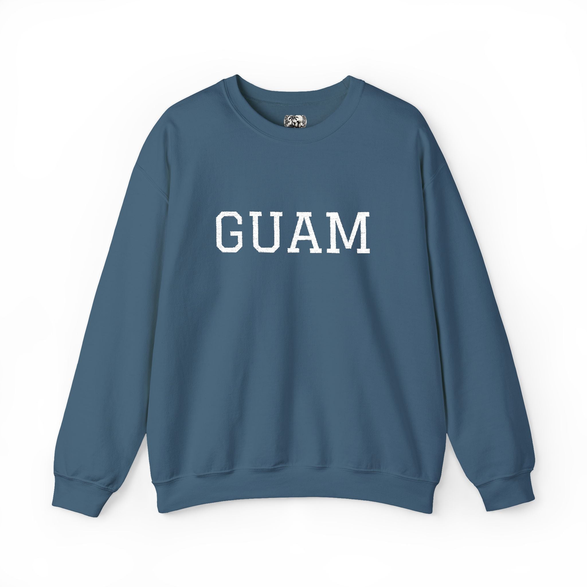 Guam EmbroideredCrewneck Sweatshirt | Personalized Text
