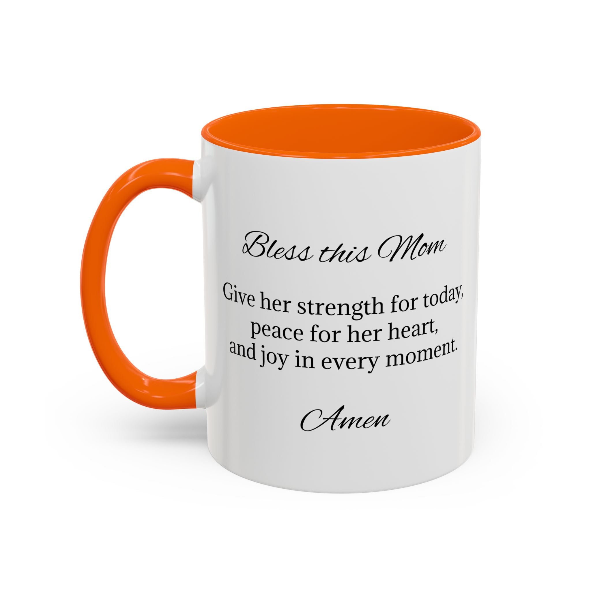 Personalized Inspirational Mom Accent Coffee Mug | Heartfelt Quote Gift (11/15 oz)