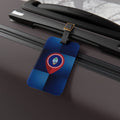 Guam Map Pin Luggage Tag | Navy Travel ID Tag