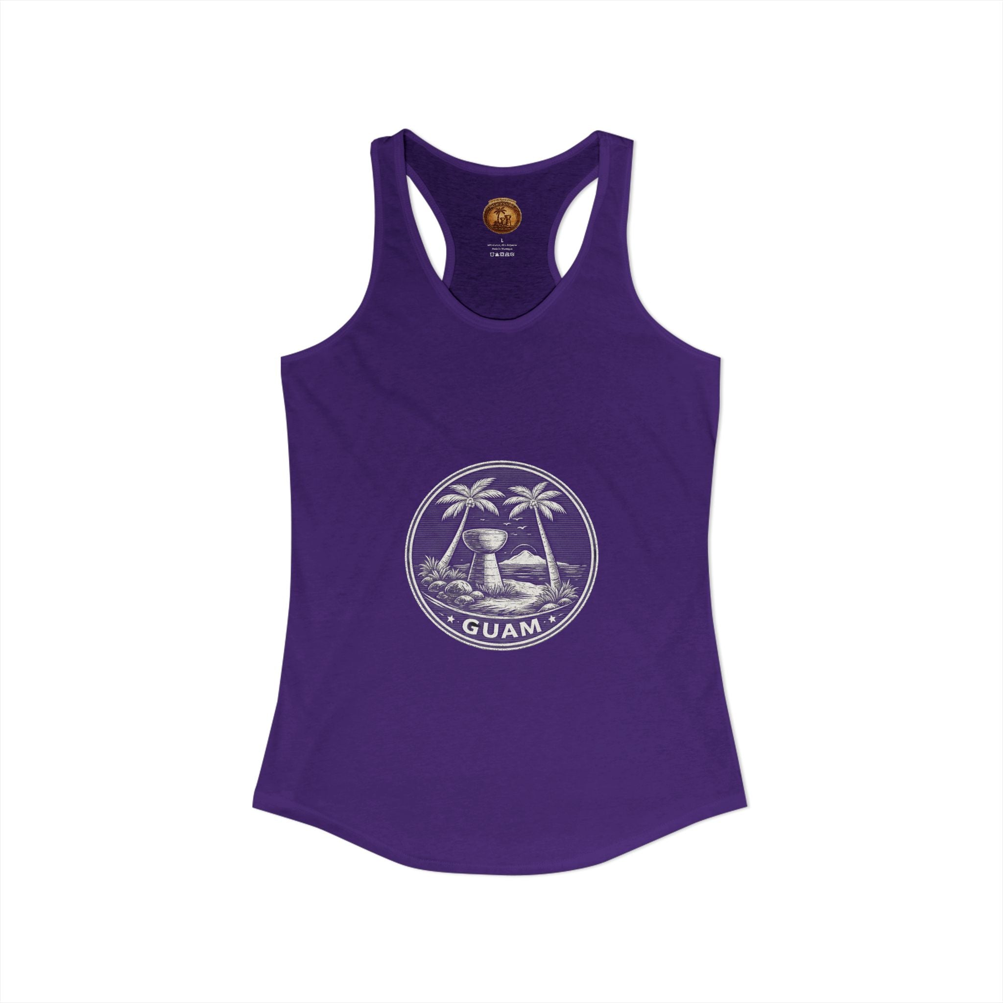 Women's Guam Island Palm | Ideal Racerback Tank
