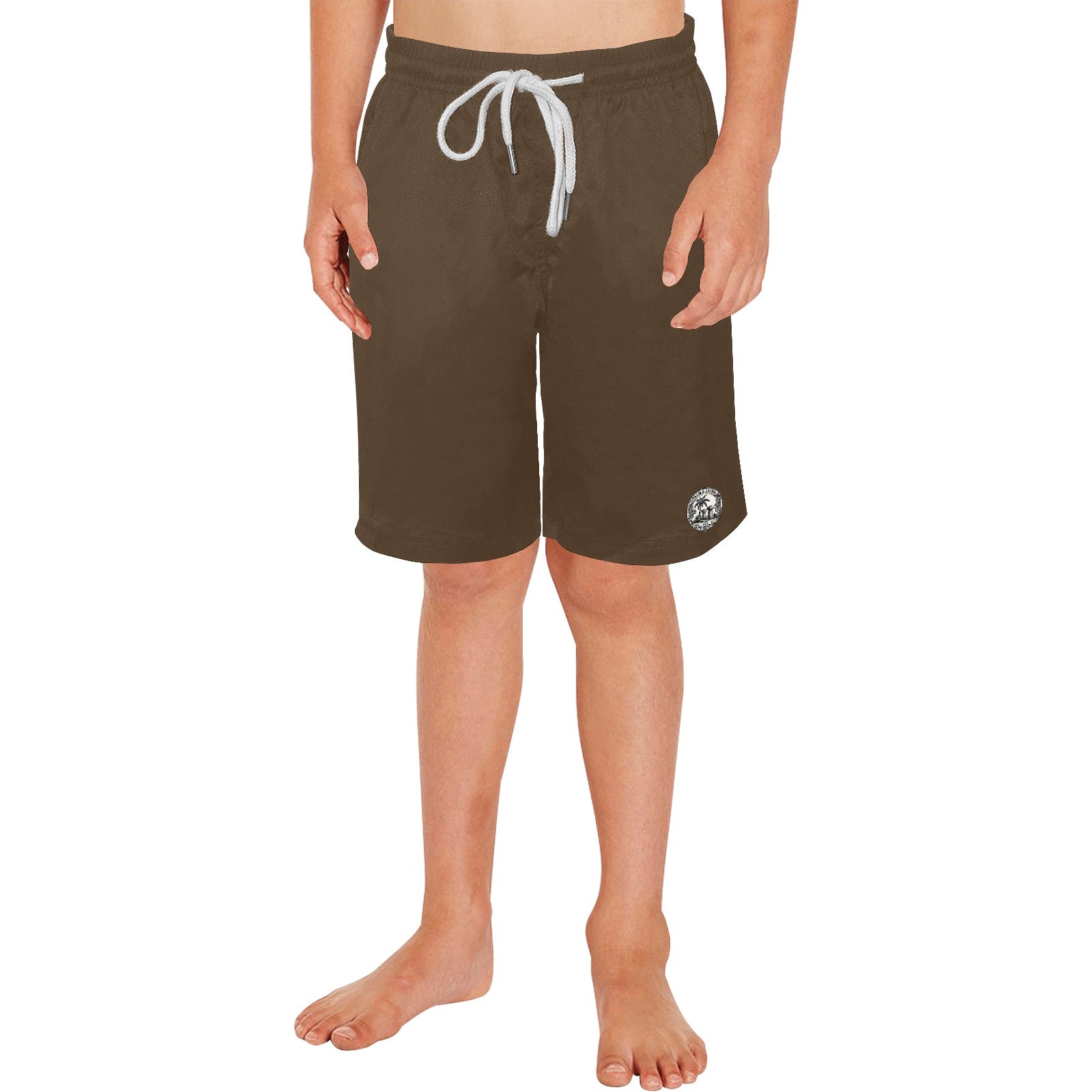 Palm & Stone Logo Boys' Causal Beach Shorts (5 colors | XS-XL)