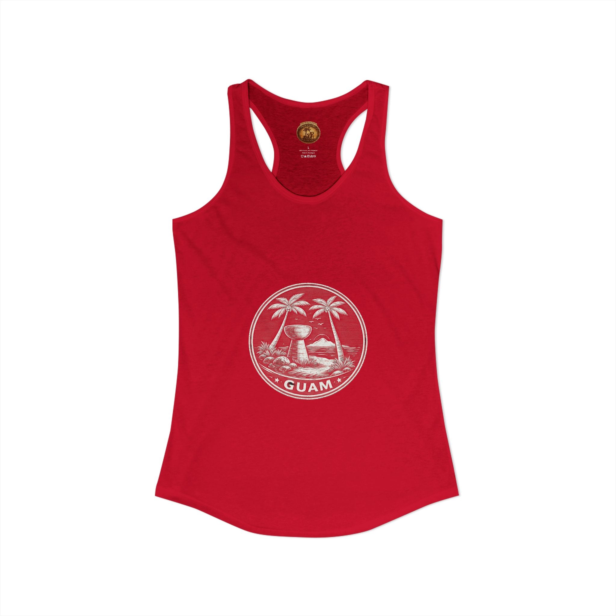 Women's Guam Island Palm | Ideal Racerback Tank