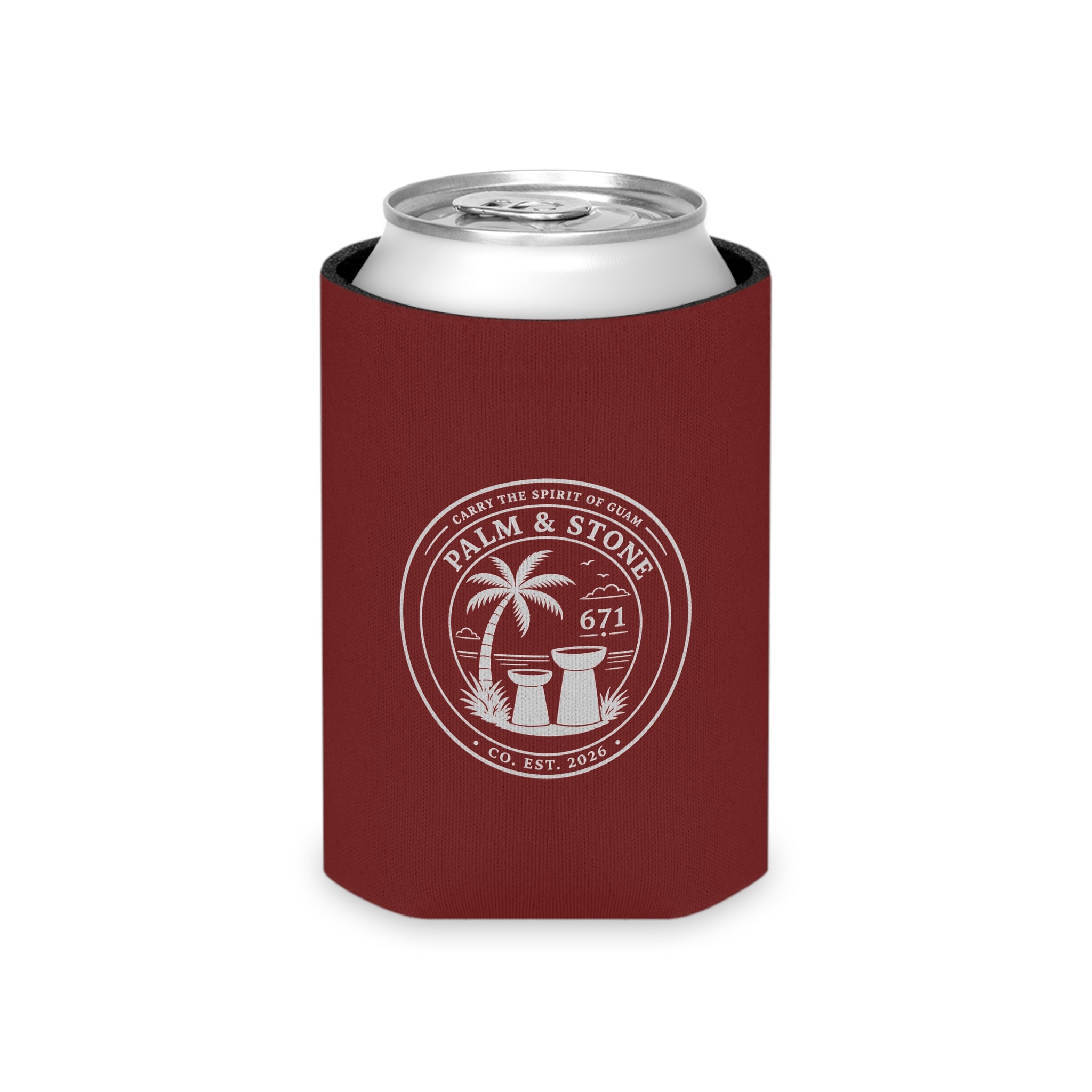 MAROON Guam Seal Tampa Can Cooler | Beer Koozie
