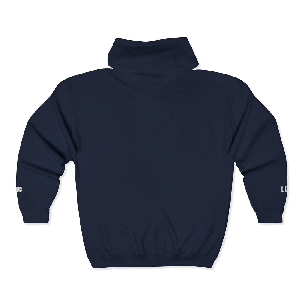 Personalized Unisex Heavy Blend™ Full Zip Hooded Sweatshirt (Add your school name, logo, subject, initials)