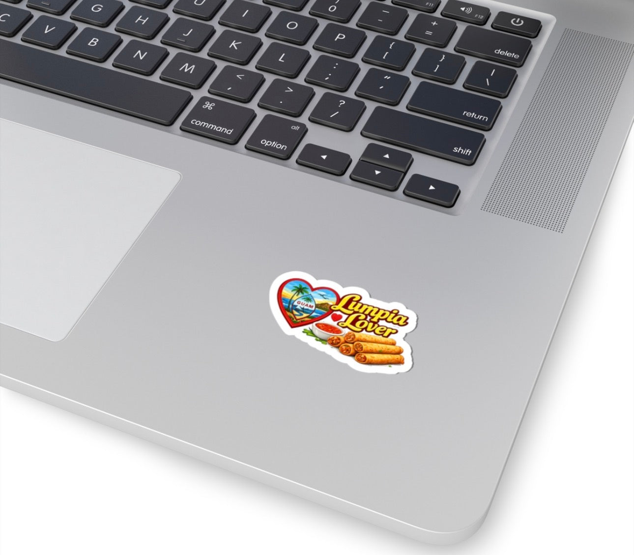 Guam Heart Stickers | Red Rice, Lumpia, Spam, Empanadas, BBQ, Mainland Island Timing Options