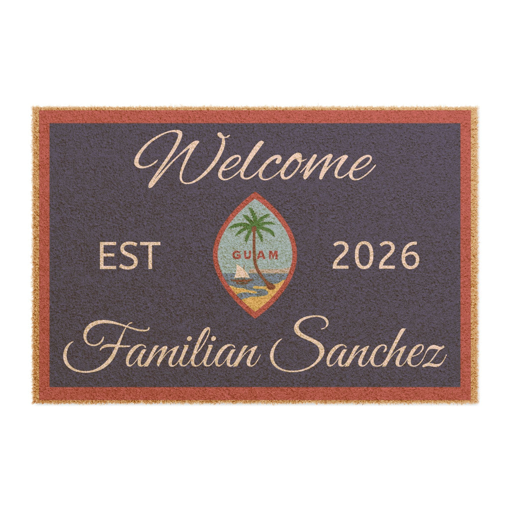 Guam Welcome Doormat | Personalized Image and Name