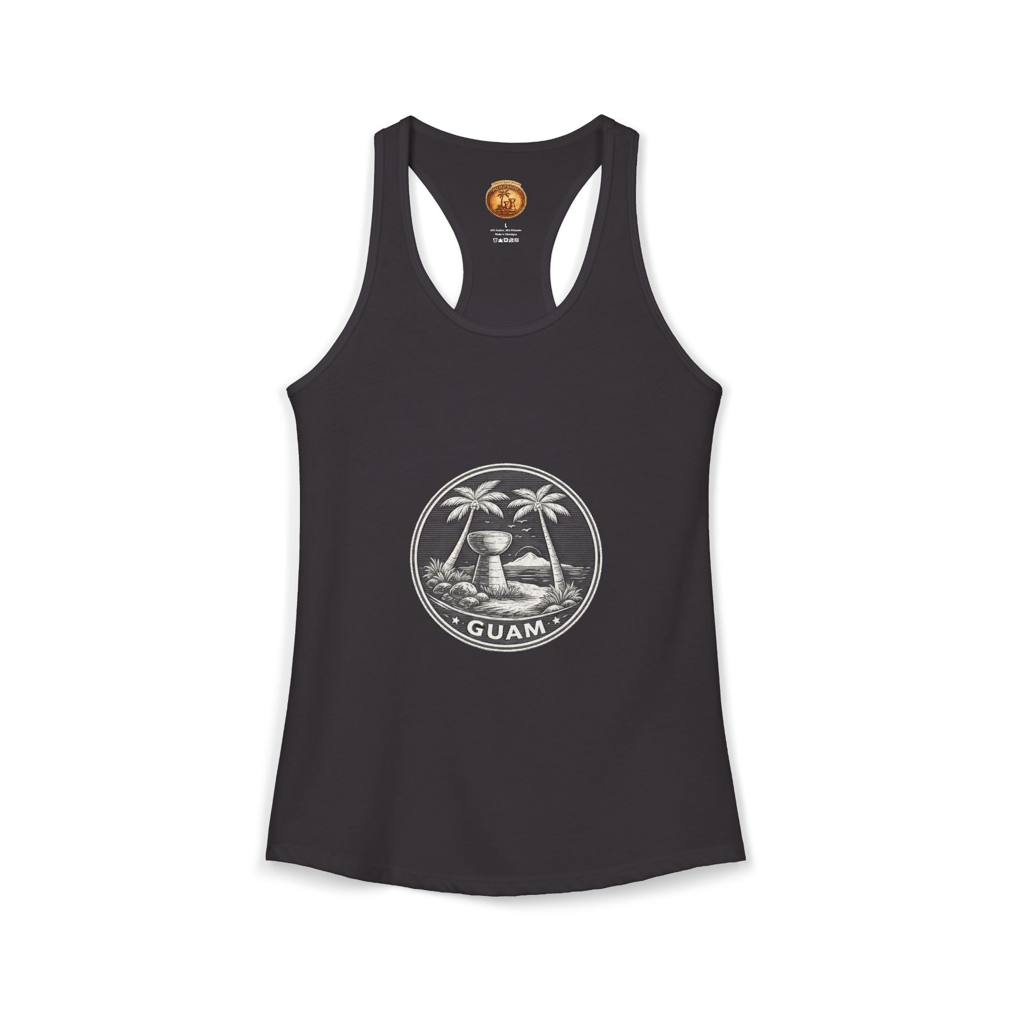 Women's Guam Island Palm | Ideal Racerback Tank