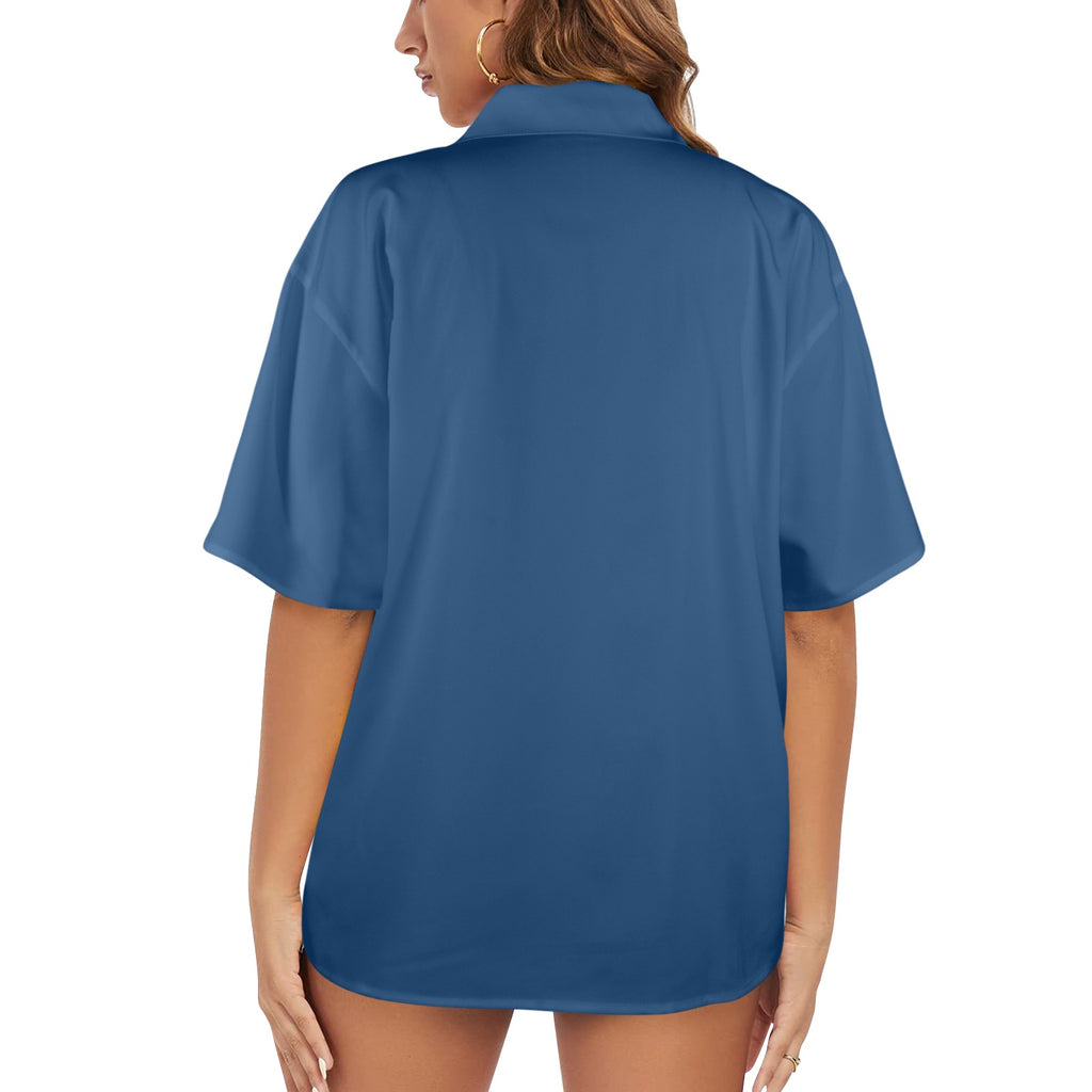 Women's Palm & Stone Print Shirt  (5 colors / S-5XL)