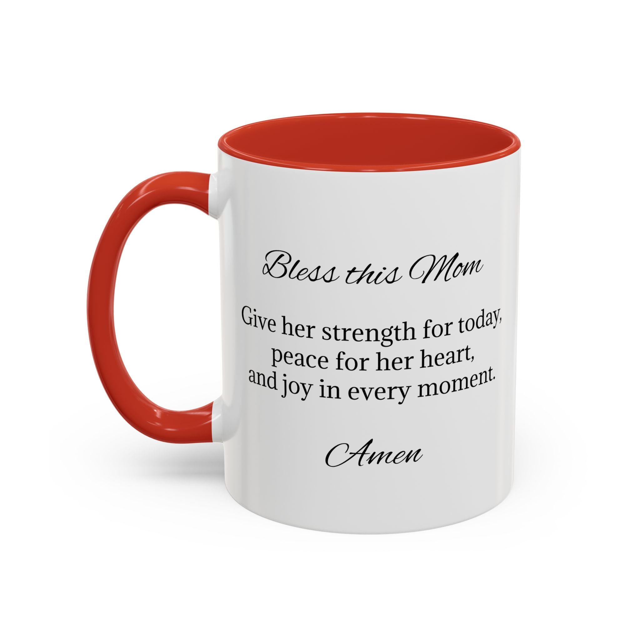 Personalized Inspirational Mom Accent Coffee Mug | Heartfelt Quote Gift (11/15 oz)