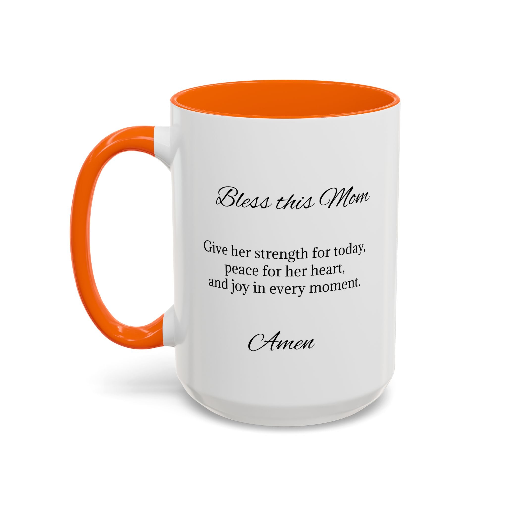Personalized Inspirational Mom Accent Coffee Mug | Heartfelt Quote Gift (11/15 oz)
