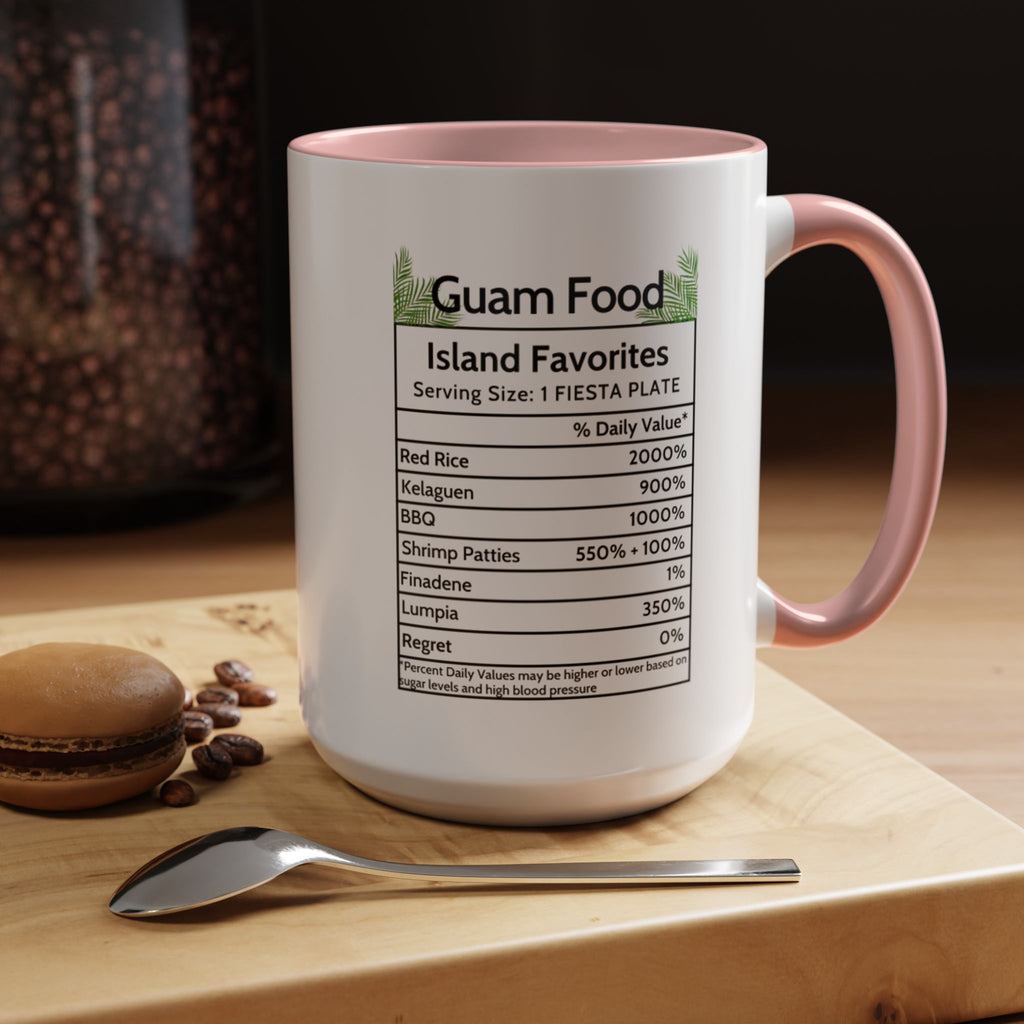 Personalized Name Guam Fiesta Menu Coffee Mug | Island Favorites Accent Mug (11/15oz)