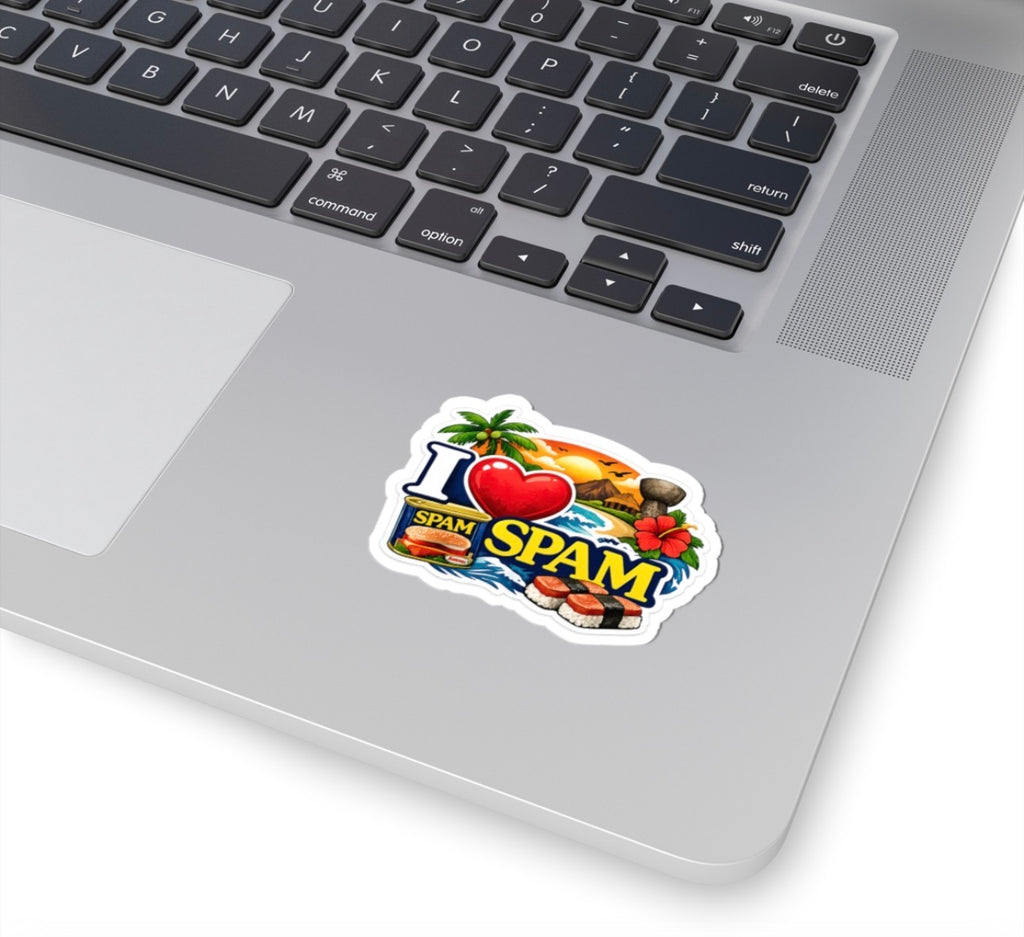 Guam Heart Stickers | Red Rice, Lumpia, Spam, Empanadas, BBQ, Mainland Island Timing Options