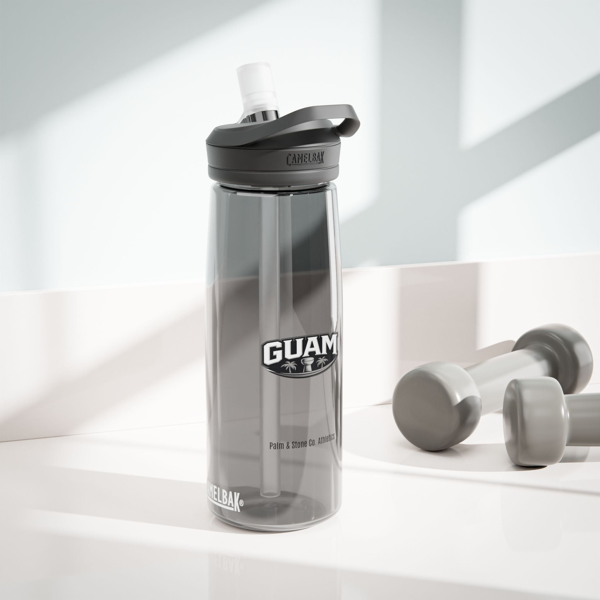 Guam Logo CamelBak Eddy Water Bottle | 20/25oz Durable Sports Bottle