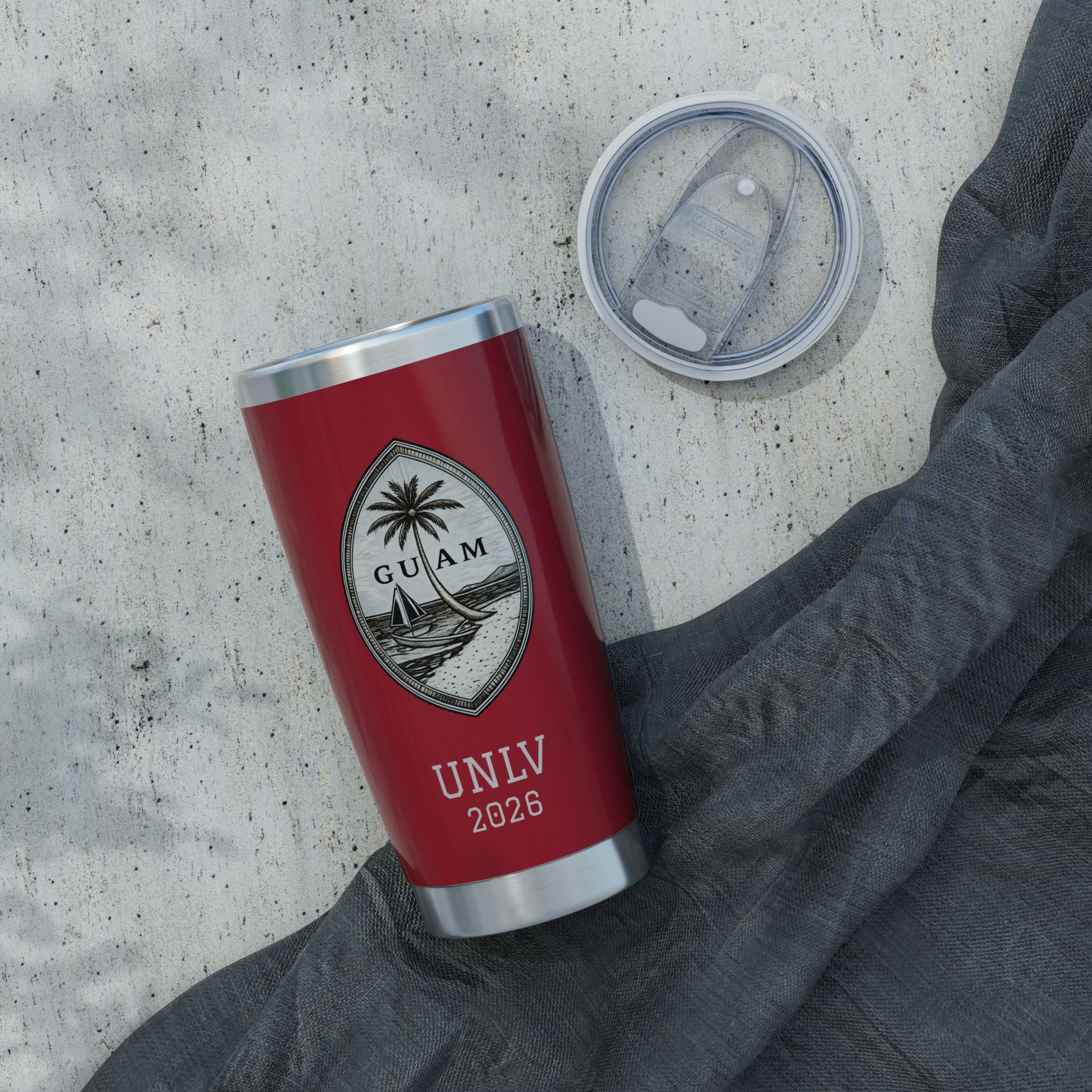 Personalized Guam Vagabond 20oz Tumbler | Insulated Travel Mug (Sample MockUp Shown)