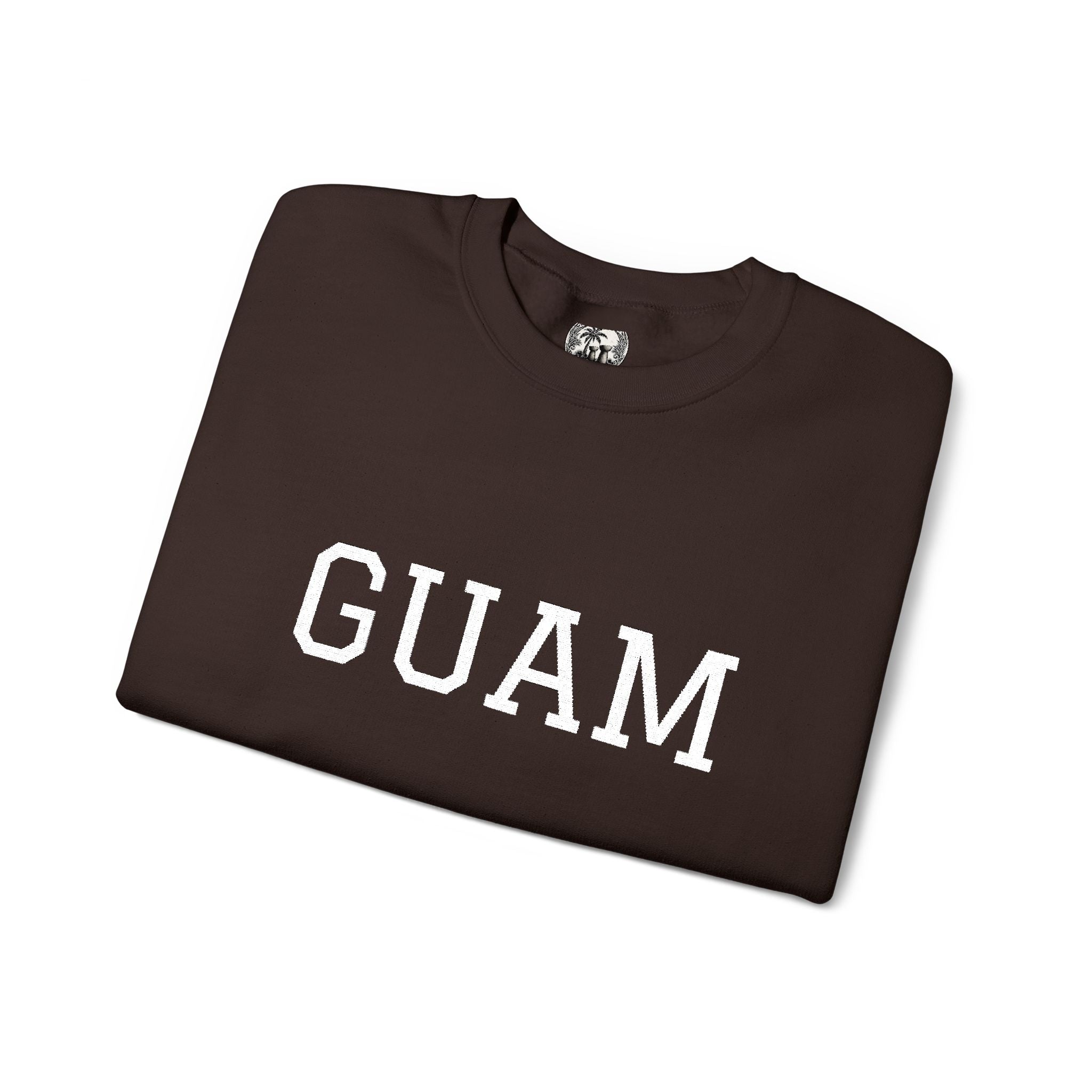 Guam EmbroideredCrewneck Sweatshirt | Personalized Text