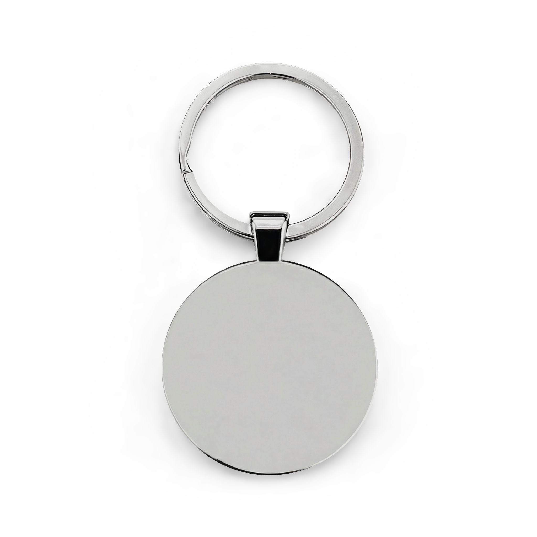 Personalized Round Stainless Steel Keychain (Add your own logo or buy as is)