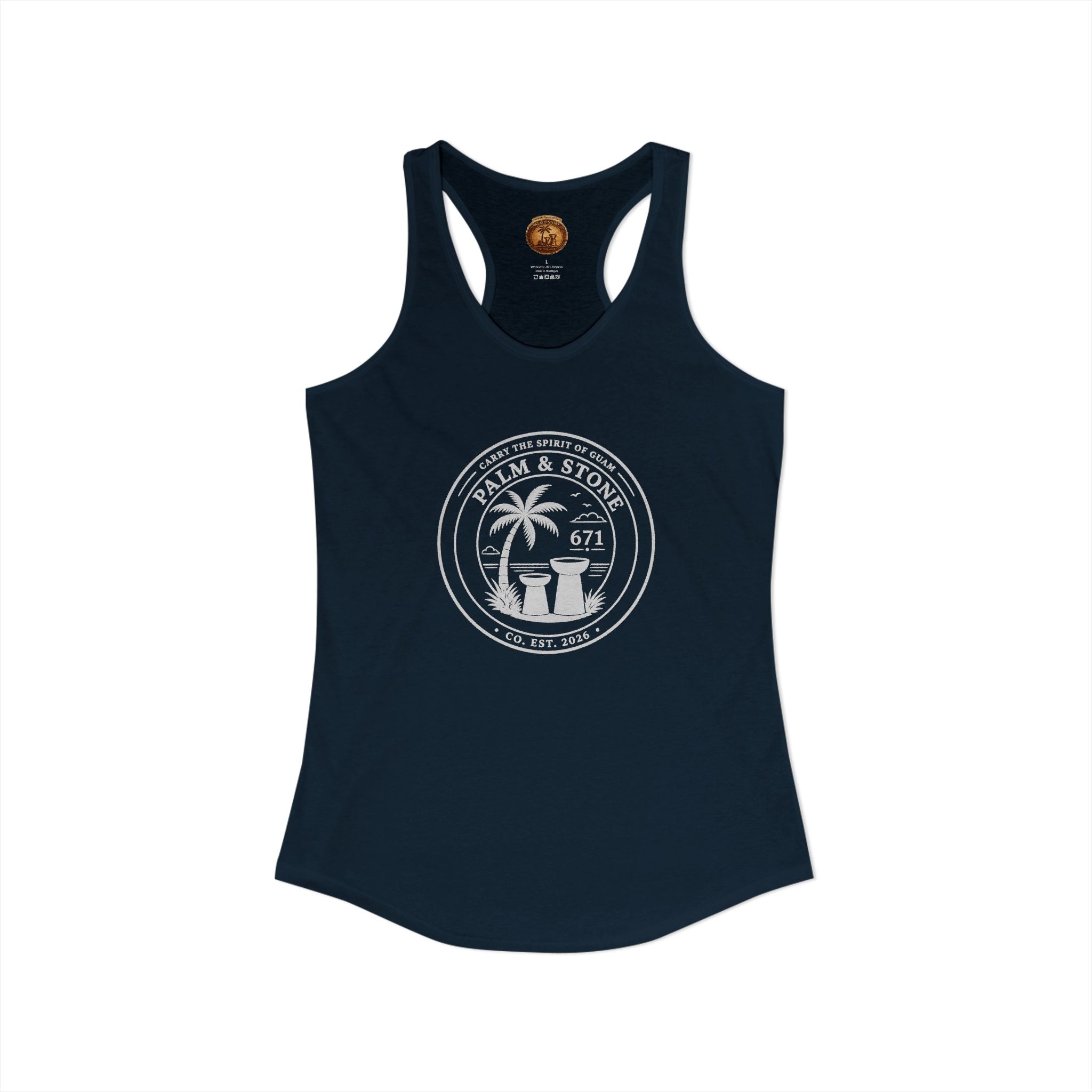 Women's Guam Island Palm | Ideal Racerback Tank