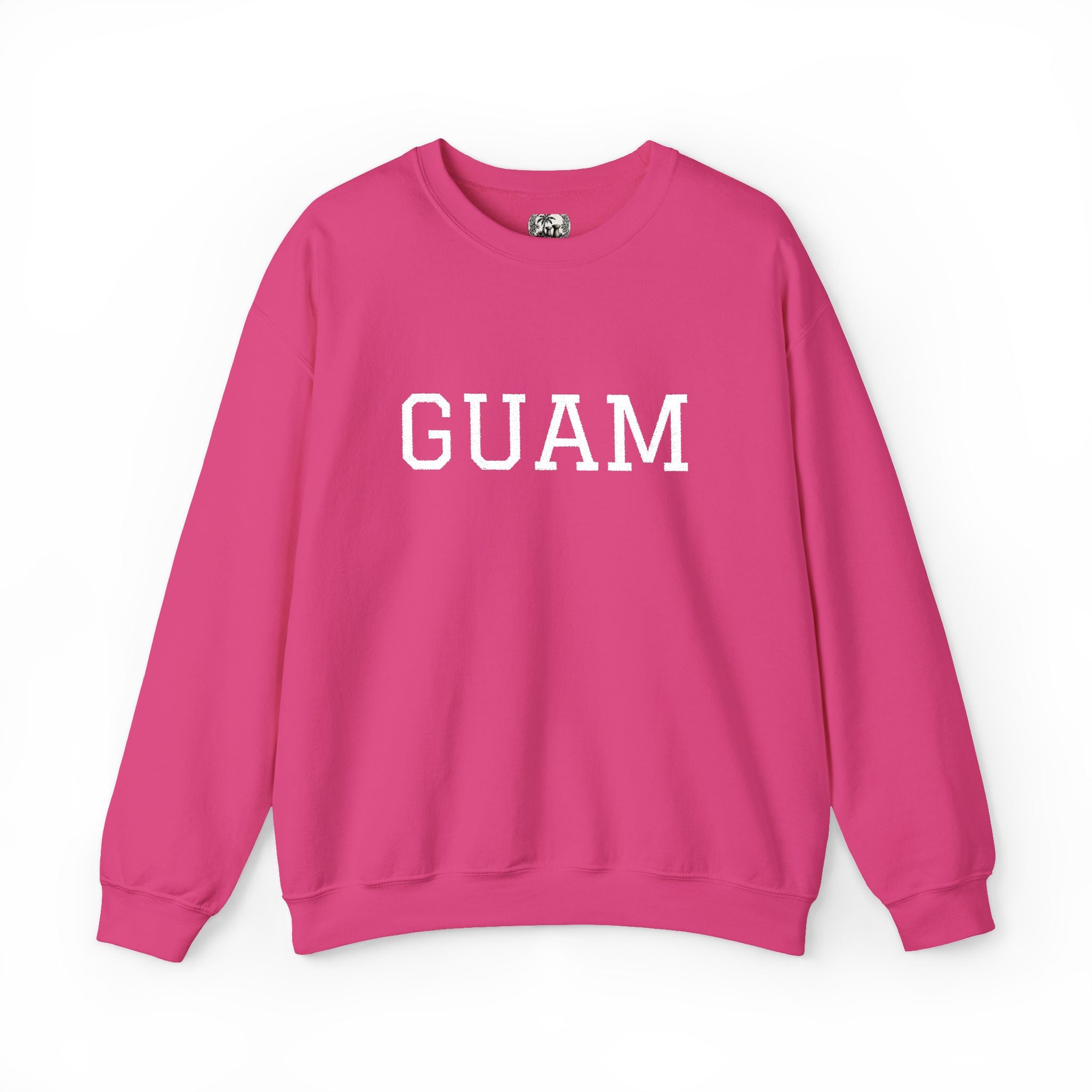Guam EmbroideredCrewneck Sweatshirt | Personalized Text