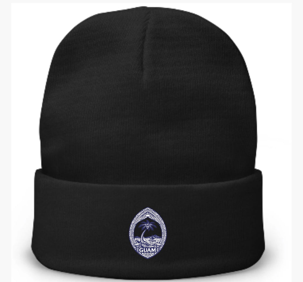 Guam Native Seal Embroidered Beanie