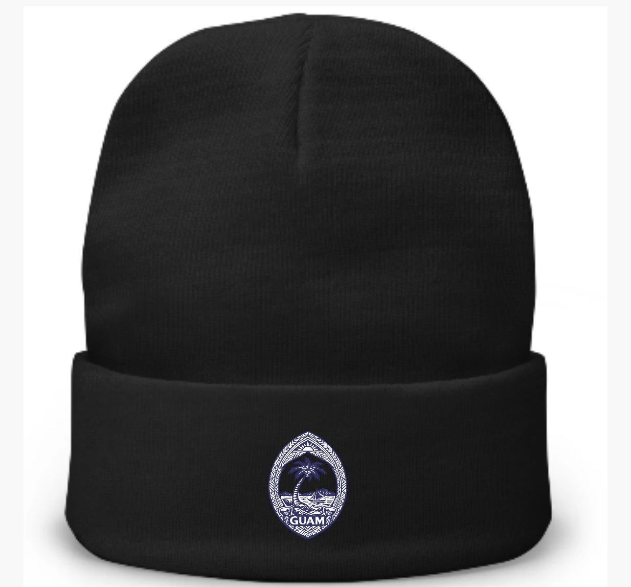 Guam Native Seal Embroidered Beanie