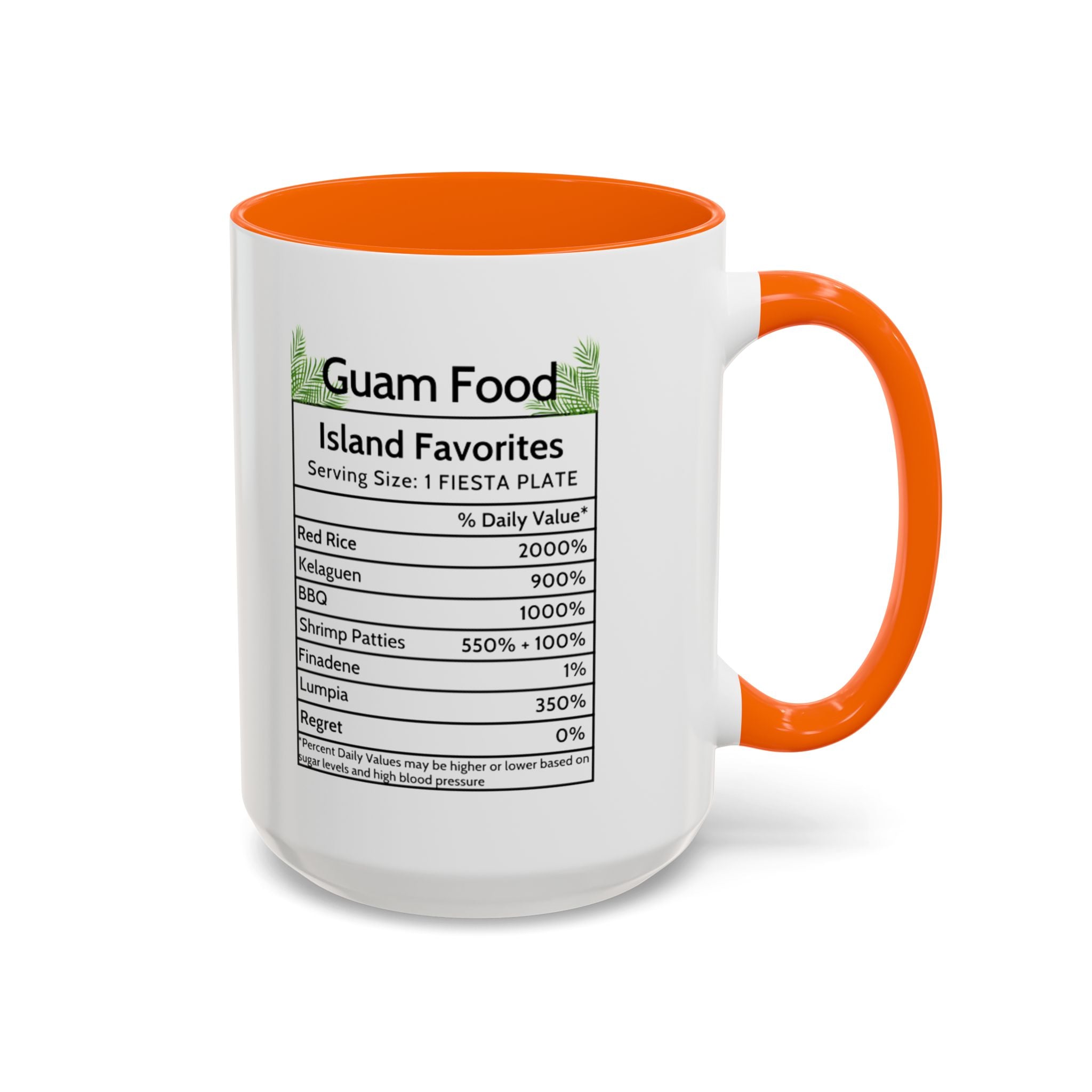 Personalized Name Guam Fiesta Menu Coffee Mug | Island Favorites Accent Mug (11/15oz)