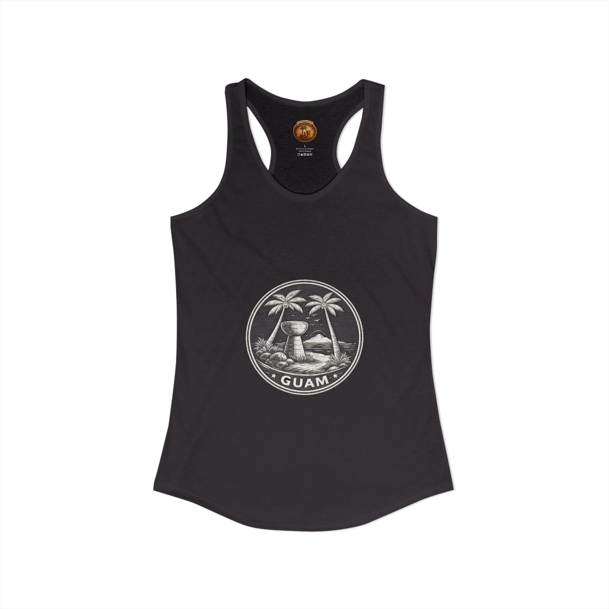 Women's Guam Island Palm | Ideal Racerback Tank