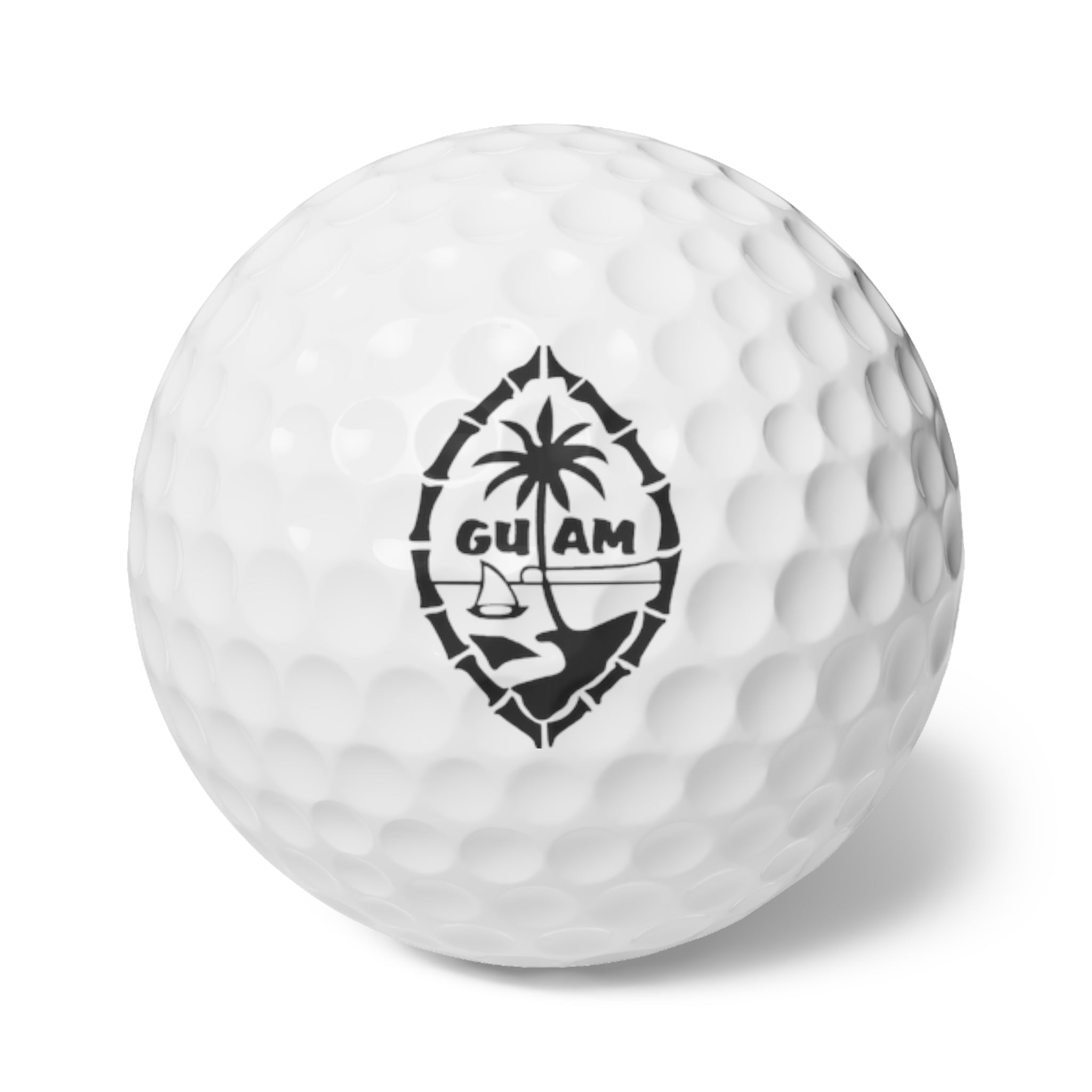 Guam Tribal Seal Golf Balls, 6pcs | Personalized Image or Name (Optional)