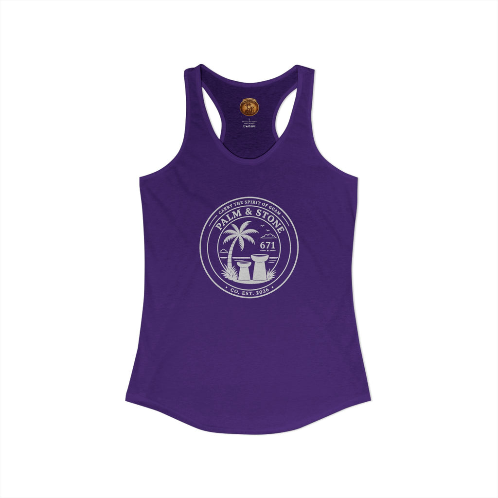 Women's Guam Island Palm | Ideal Racerback Tank