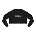 GUAM Vintage Postcard Cropped Sweatshirt