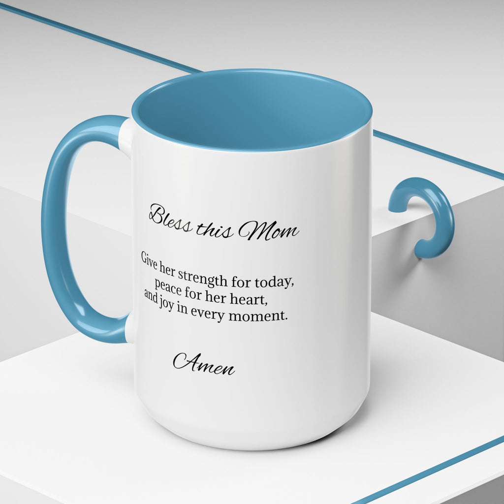 Personalized Inspirational Mom Accent Coffee Mug | Heartfelt Quote Gift (11/15 oz)
