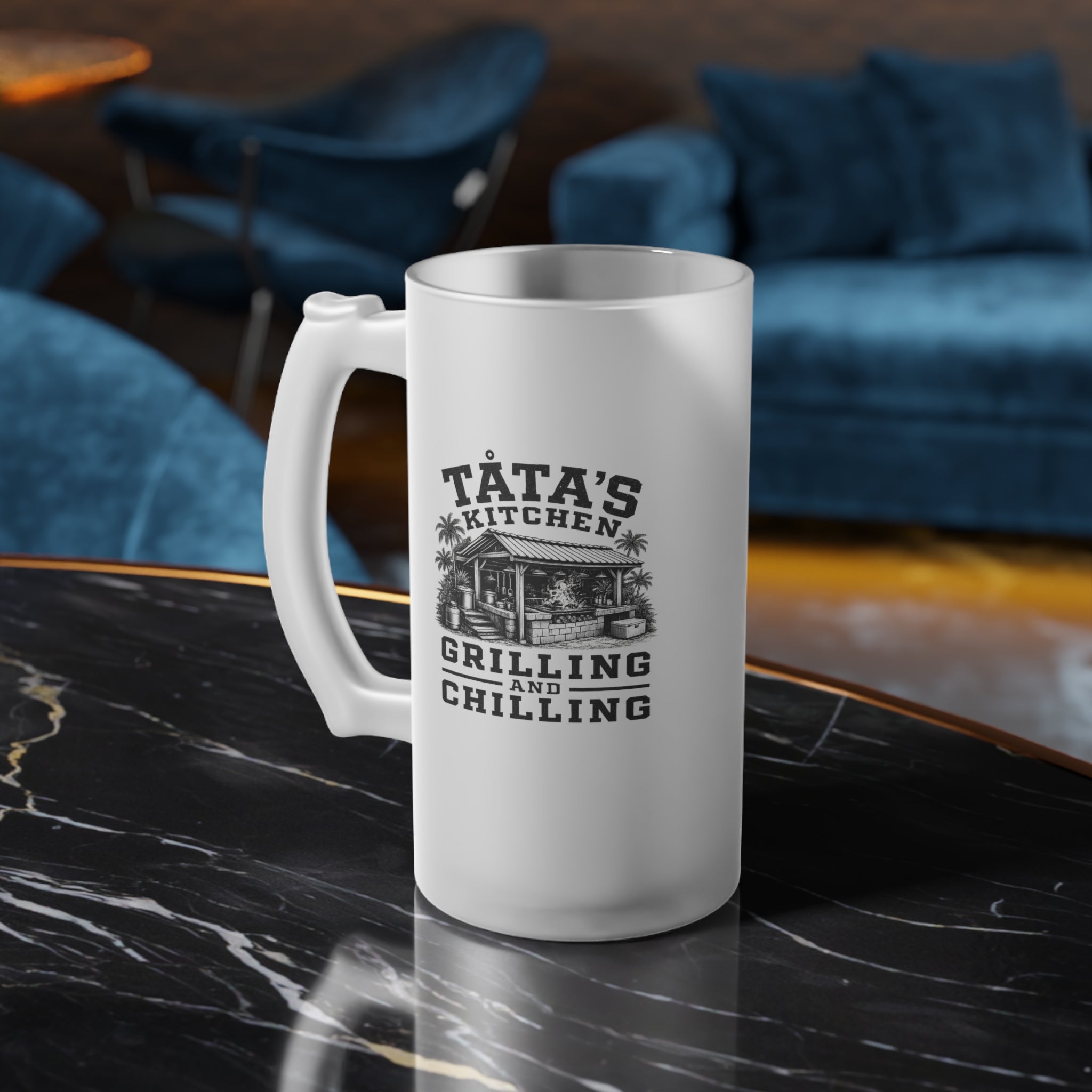 Personalized Frosted Glass Beer Mug