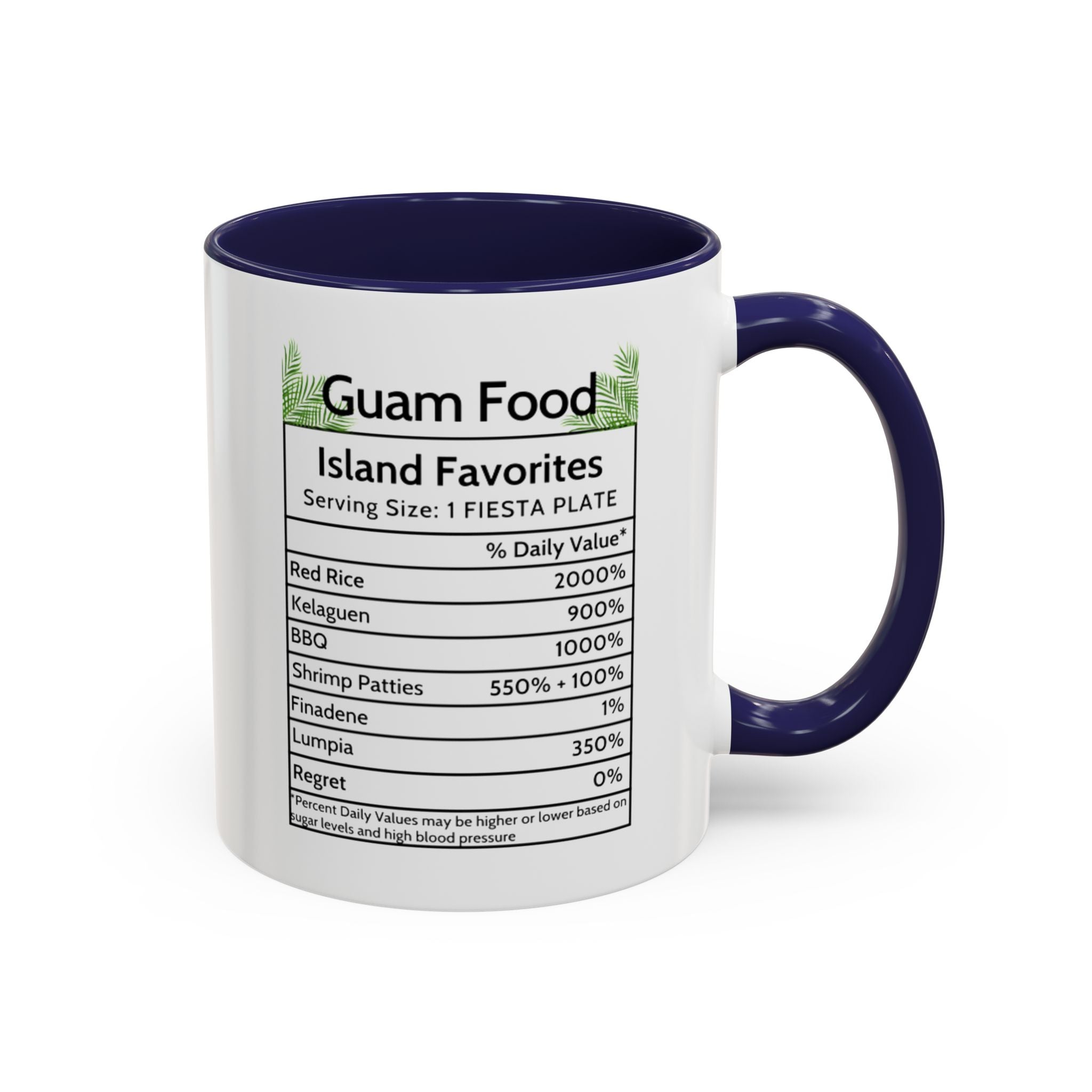 Personalized Name Guam Fiesta Menu Coffee Mug | Island Favorites Accent Mug (11/15oz)