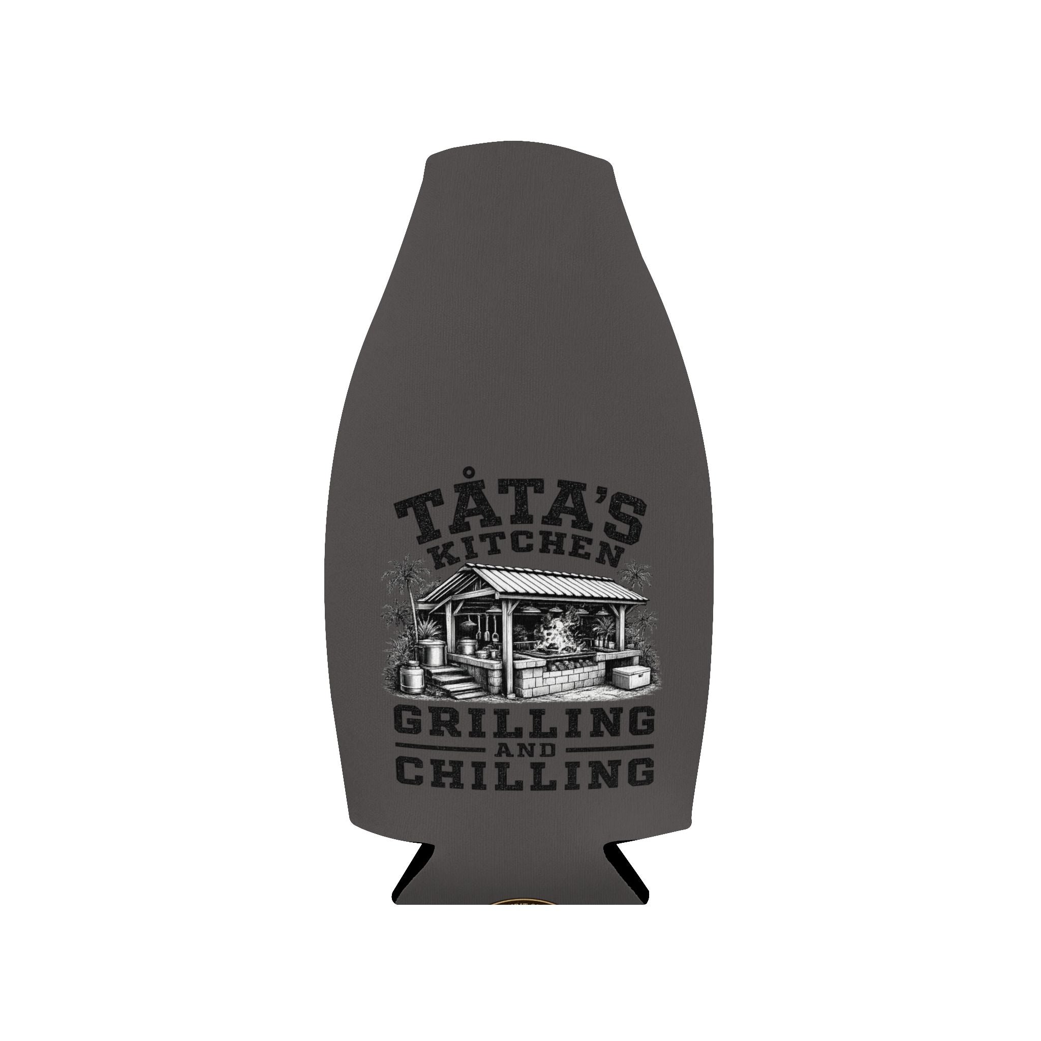 Personalized Tata's Kitchen Zip-Up Bottle Cooler Sleeve | Insulated Bottle/Keg Koozie