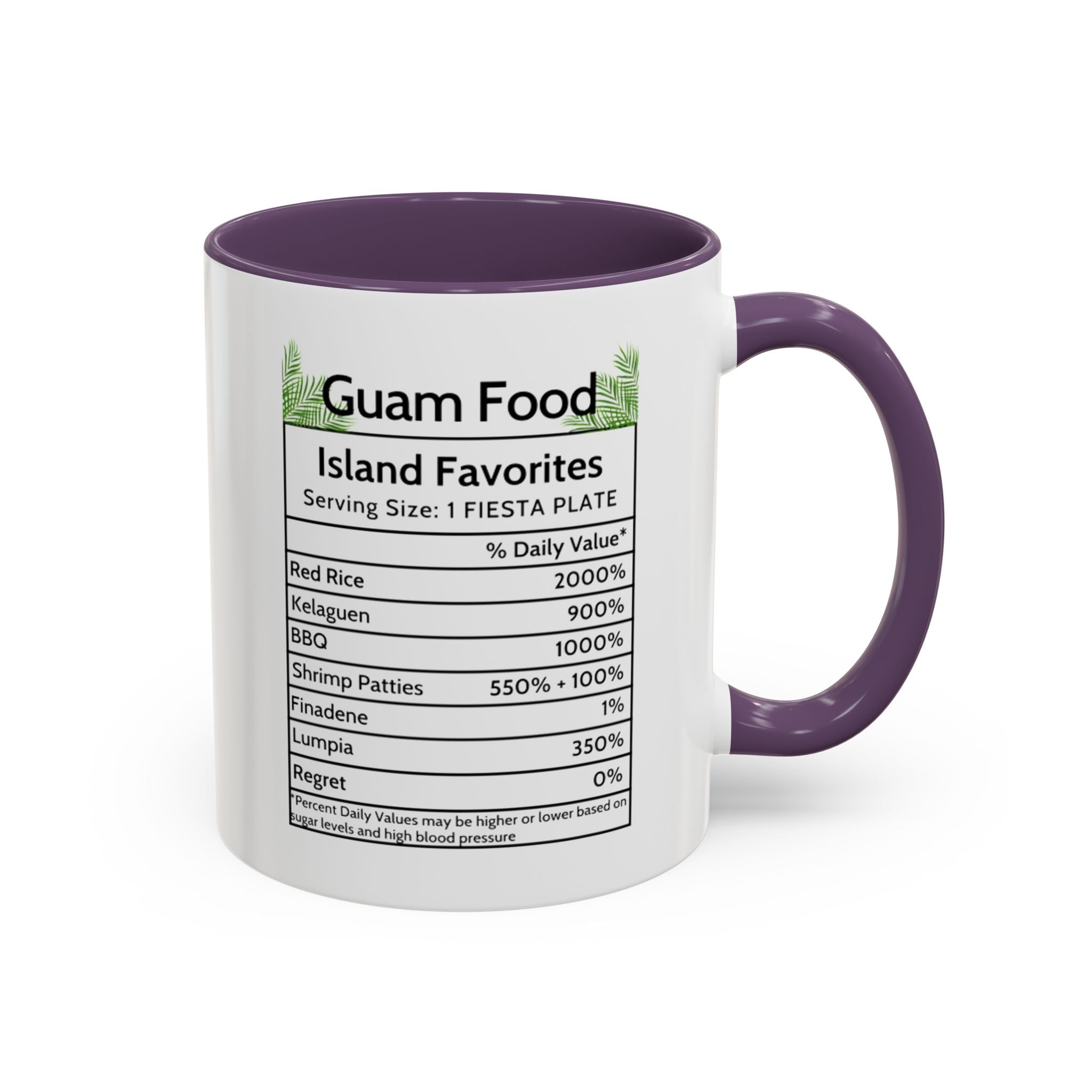 Personalized Name Guam Fiesta Menu Coffee Mug | Island Favorites Accent Mug (11/15oz)