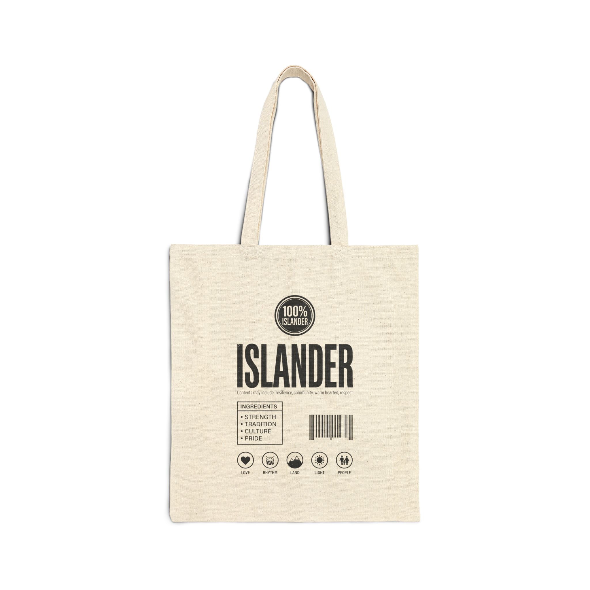 100% Islander Cotton Canvas Tote Bag