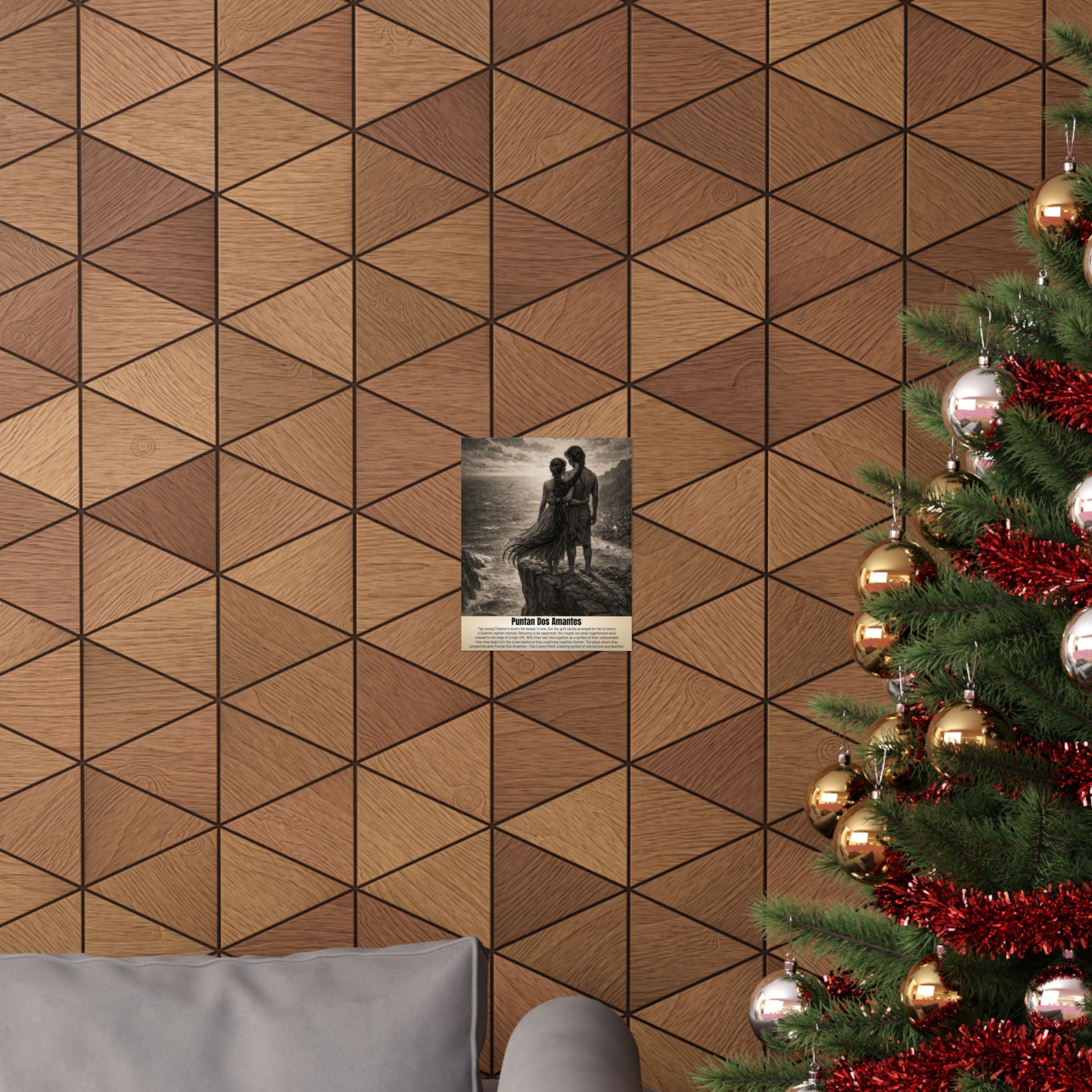 "Puntan Dos Amantes" Vintage Wall Art | Matte Finished Wall Art