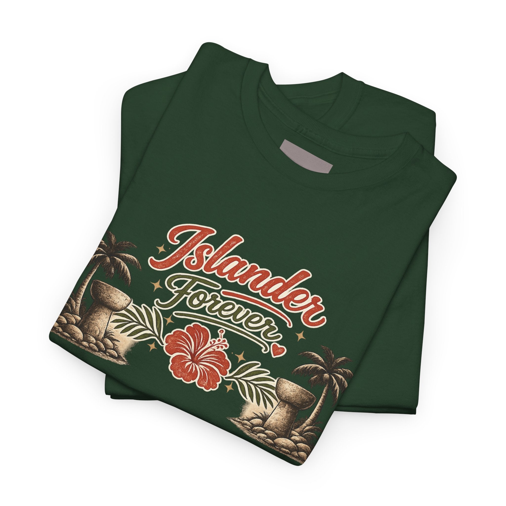 Personalized Islander Forever Unisex Heavy Cotton Tee (sample mockup)